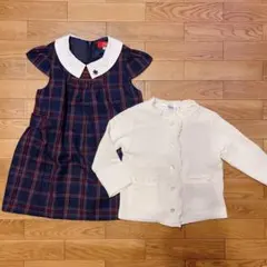 【美品】POLO ワンピース BeBeカーディガン セットアップ フォーマル