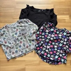 長袖 カットソー 90＆95センチ 3枚セット