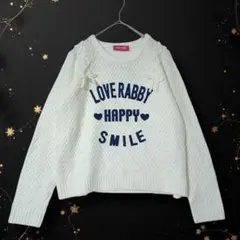5 訳あり新品未使用タグ付き【love rabby】文字プリ キッズ 160