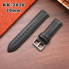 【新品】腕時計バンド レザー 腕時計ベルト 20mm KK-2030bのサムネイル
