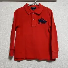 綿100% ポロラルフローレン　長袖　トップス　90cm オレンジ　ベビー