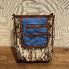 未使用 レスポートサック　SM 2 ZIP POCKET TOTE パイソン