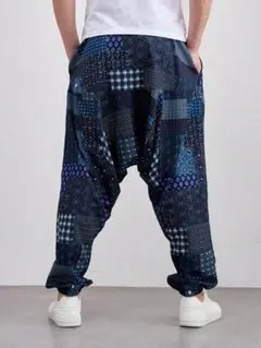 サルエルパンツ　もんぺ　パッチワーク　薄手