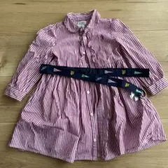Ralph Lauren ストライプワンピース 18M ベルト付き