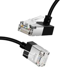イーサネットケーブル 超薄型　LANケーブル ブラック　約3m