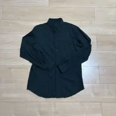 【お値下げ】UNIQLO ダークグリーン 長袖シャツ S