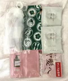 【セット】 coconeシャンプー 試供品 布袋 入浴剤２点 洗顔ネットのサムネイル