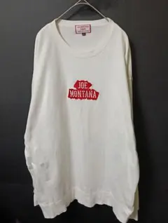 JOEMONTANA OGSH9 ホワイト トレーナー　3XL デカロゴ刺繍