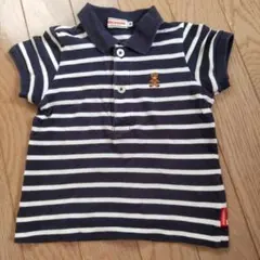MIKI HOUSE ポロシャツ ボーダー 80cm