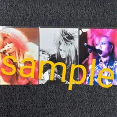 【美品】② hide 写真 hideヒストリー 3枚セット 年代ランダム