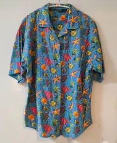 Poloラルフローレン 90s ADAMS アロハシャツ サイズL - メルカリ