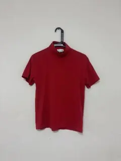 ハイネック　半袖　Tシャツ　赤　レイヤードのサムネイル