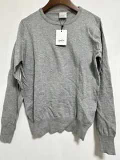Zootie グレー 長袖ニット　未使用品　サイズM 薄手　春秋　綿100%