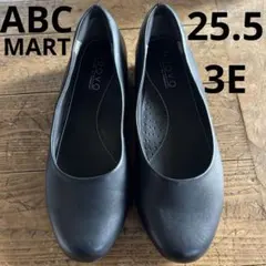 NUOVO ブラック フラットパンプス　25.5 3E