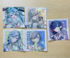 プロセカ 感謝祭 ステッカー 特典 初音ミク 朝比奈まふゆ 日野森志歩 草薙寧々