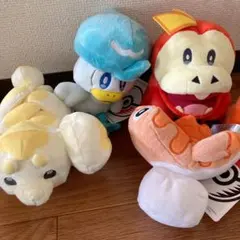 ポケモン ぬいぐるみセット ホゲータ クワッス パピモッチ　シャリタツ