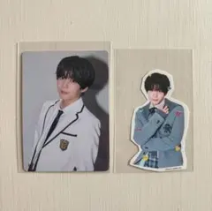 長尾謙杜 HARD WORK ファミクラストア盤 ソロトレカ フレークシール