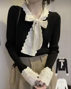 SHEIN リボン ニットトップス