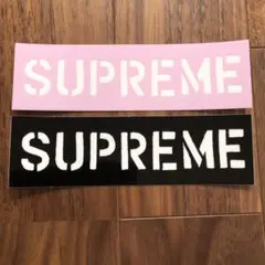 難あり シュプリーム supreme 迷彩柄ステッカーセット 正規品 ピンク