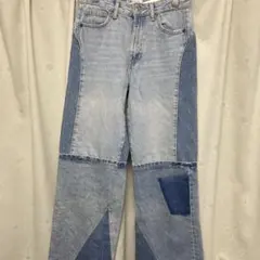 ZARA パッチワークデザインデニムパンツ