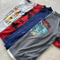 ポケモン ピカチュウ リザードン 長袖Tシャツ　まとめ売り　130 男の子保育園