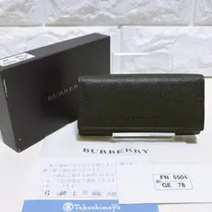 極美品　BURBERRY　バーバリー　4連キーケース　ノバチェック　グリーンのサムネイル
