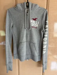 Hollister フルジップパーカー グレー