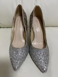 【試着のみ使用】エスペランサ グリッターパンプス