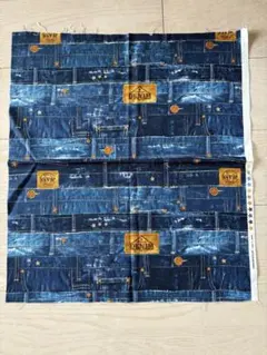 生地 デニムプリント