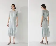 LAGUNAMOON　LADYレース切替マーメイドワンピース　結婚式　パーティー