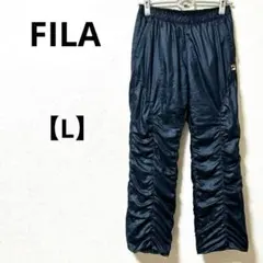 FILA【L】ジャージ ウィンドブレイカー パンツ　ギャザー　ピステパンツ