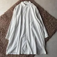 TISSU ティシュ コットン ロングシャツワンピース ホワイト Fのサムネイル
