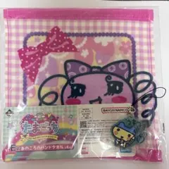 たまごっち 一番くじ　ハンドタオル ラバーチャーム　セット　E賞　F賞