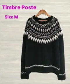 Timbre Poste ノルディックセーター サイズM ブラック