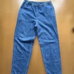 FREAK'S STORE デニムブルー ワイドパンツ ゴムウエスト