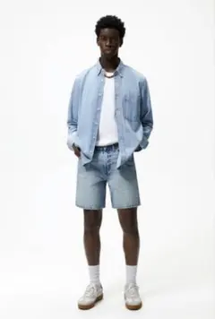 ZARA デニムショートパンツ ライトブルー サイズ30