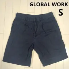 グローバルワーク ネイビー ショートパンツ S ハーフパンツ