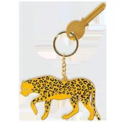 希少★DOIY　ドーイ　キーホルダー　キーリング　レオパード　メタルキーホルダー