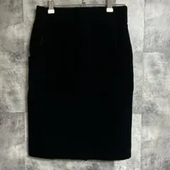 ◯ アーバンリサーチ タイトスカート 膝丈スカート 黒 ブラック フリーサイズ