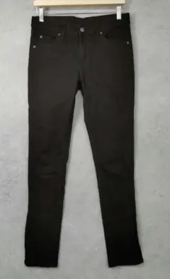 □ CHEAP MONDAY スカルボタン スキニーデニム ブラックのサムネイル