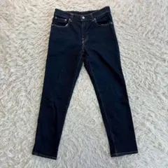 D.M.G （ドミンゴ） 日本製コットン混 牛革ラベル スキニーデニムジーンズ