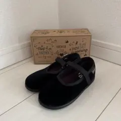 【新品】Cienta ベロア バレエシューズ ブラック26(16cm)