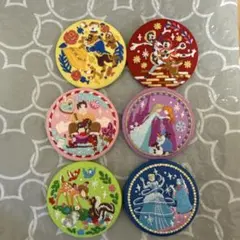 刺繍缶バッジビスケット2缶バッジ 6点セット