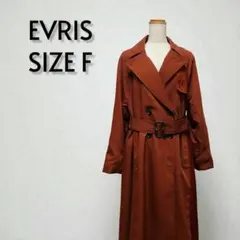 EVRIS エヴリス ダブルブレストトレンチコート ブラウン サイズF【416】のサムネイル