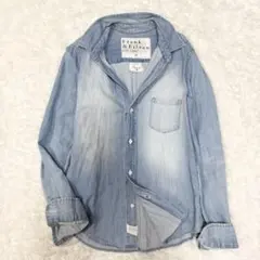 【フランク&アイリーン】EILEENデニムシャツ　スキッパーシャツXS（S〜M）