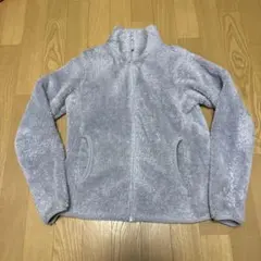 ユニクロ ファーリーフリースフルジップジャケット Sサイズ グレー