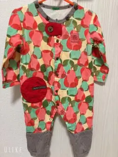 RAGMARTカラフルフルーツパターンロンパース70cm