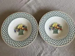 Villeroy & Boch フルーツバスケット スープ　パスタ皿2枚セット