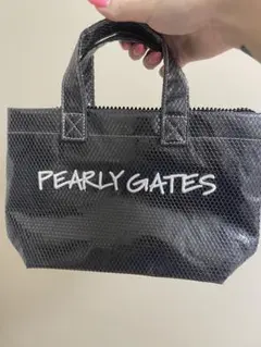 PEARLY GATES ネイビー トートバッグとボールポーチ - メルカリ