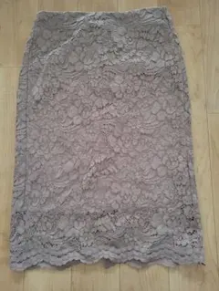 gu　レースタイトスカート　ピンク